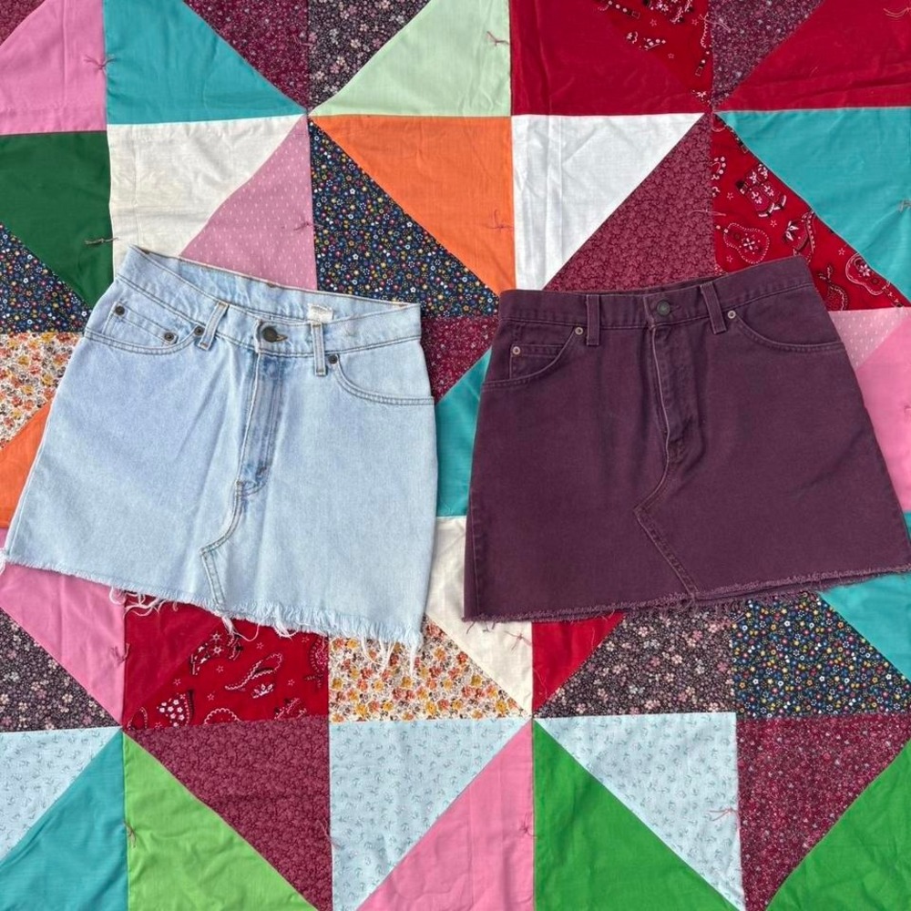 Levi's Denim Skirt Bundle Size 28 Made from 512 Jeans